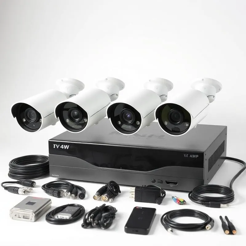 4 Camera 4MP IP Security System with NVR & Installation